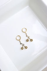 Rosette Drop Earrings