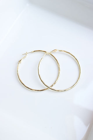 Plain Gold Hoops