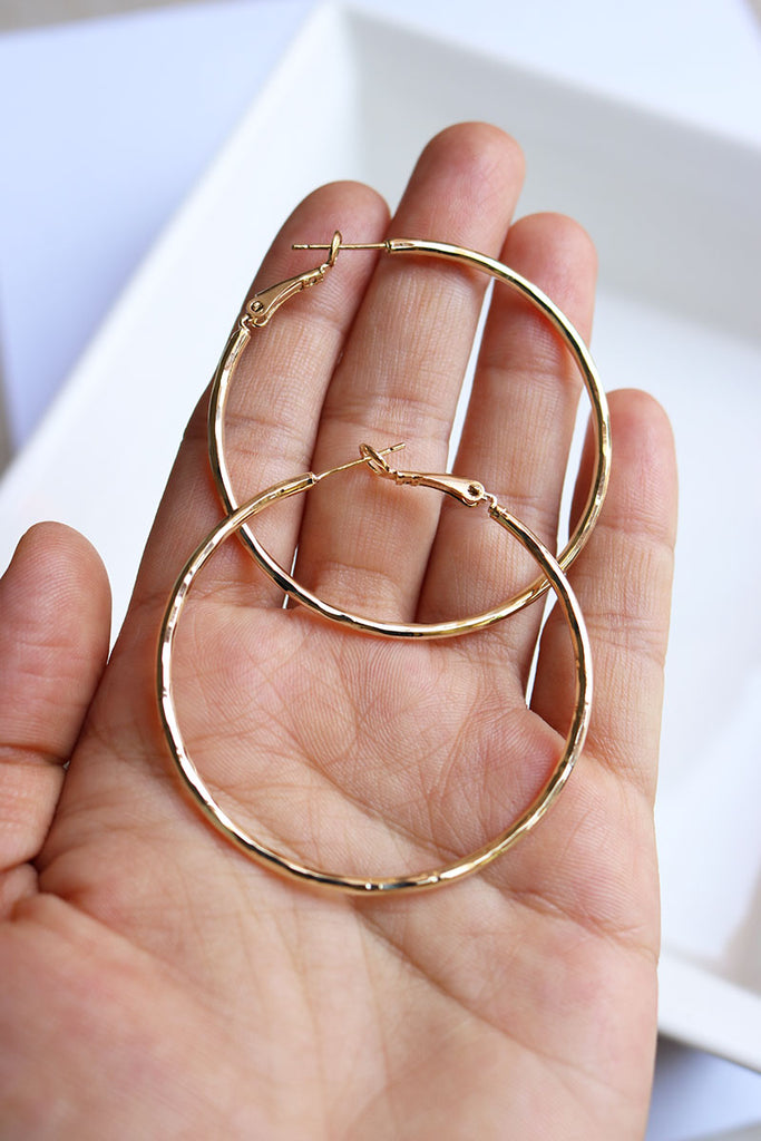 Plain Gold Hoops – zahana