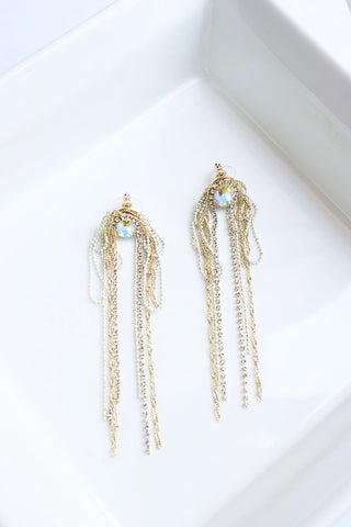 Tassel AD Stone Earrings