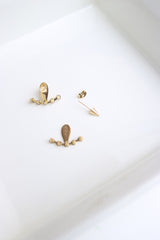 Rivet Up-Down Earrings