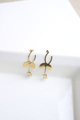 Leaf Stone Earrings