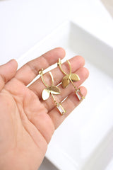 Leaf Stone Earrings