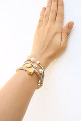 Two Tone Circle Bracelet