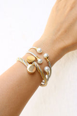 Two Tone Circle Bracelet