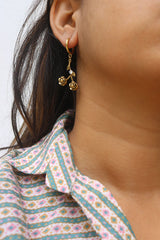 Rosette Drop Earrings