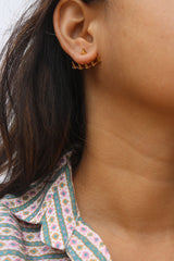 Rivet Up-Down Earrings