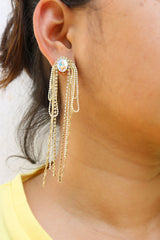 Tassel AD Stone Earrings