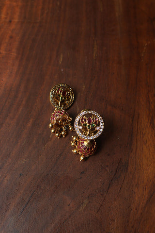 Kemp Lotus Jhumkas