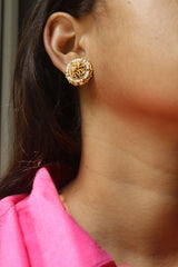 Haathi Pearl Gheri Studs