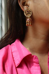 Kemp Lotus Jhumkas