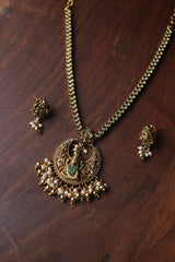 AD Lakshmi Pendant Set
