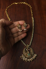 AD Lakshmi Pendant Set