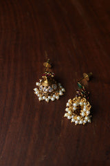Light Weight Flower Jhumkas