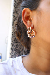 Rosegold Twist Earrings