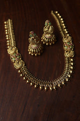 Peacock Dots Necklace Set