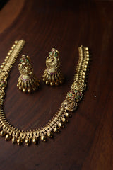 Peacock Dots Necklace Set