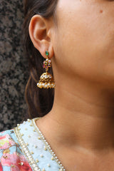 Light Weight Flower Jhumkas