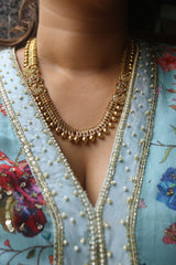 Peacock Dots Necklace Set