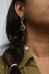 Haathi Chain Dangler Earrings