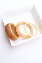 Set of 3 Light Wood Acrylic Bangles