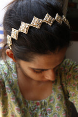 Kundan Flower Sheeshphool hairband