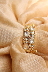 Intricate AD Polki Flower Single Kada