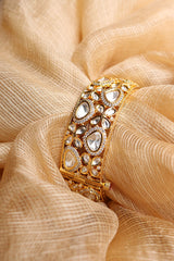 Intricate AD Polki Flower Single Kada