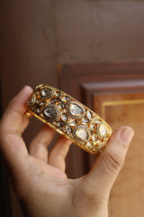 Intricate AD Polki Flower Single Kada