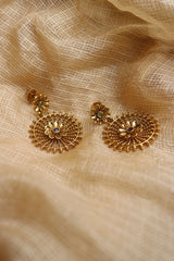 Small Spokes Flower Earrings