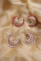 Chaand Uncut Stone Studs