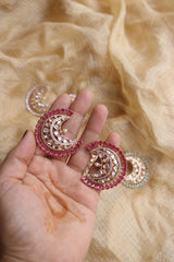Chaand Uncut Stone Studs