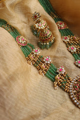Peacock Kundan Motifs Set Long