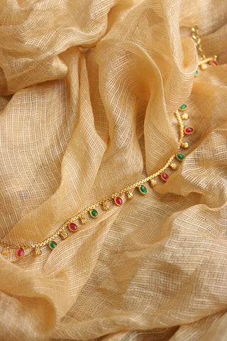 Ruby Green delicate Oval belt