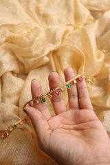 Ruby Green delicate Oval belt