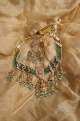 Lakshmi Kundan Beads Choker Set