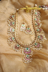Lotus Kundan Guttapusalu Set Long