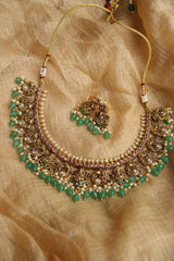 Antique Lakshmi Close Neck Set