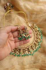 Antique Lakshmi Close Neck Set