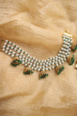 Pearls 4 line Jhumki Ear Chain