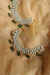 Pearls 4 line Jhumki Ear Chain