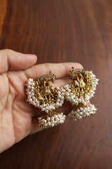 Cluster Pearls Haathi Jhumkas