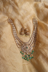 AD 4 Line Pendant Close Neck Set