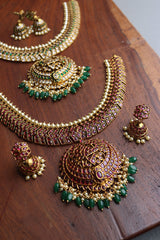 Peacock Traditional Close Neck set