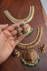 Peacock Traditional Close Neck set