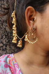 Small Matte Flower Chaandbalis