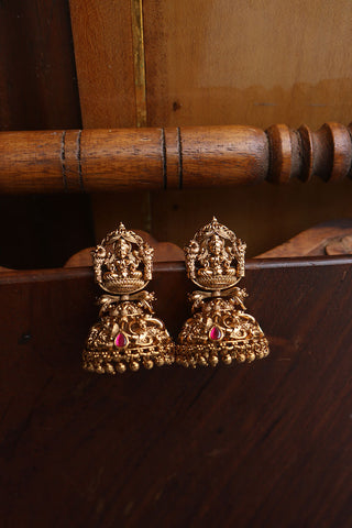 Antique Lakshmi Ghar Jhumkas