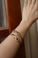 Paisley Enamel Set of 2 Bangles