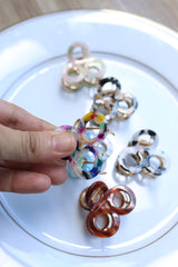 Tri Circles Abstract Claw Clip