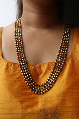 Black Gold 4 Line Maala